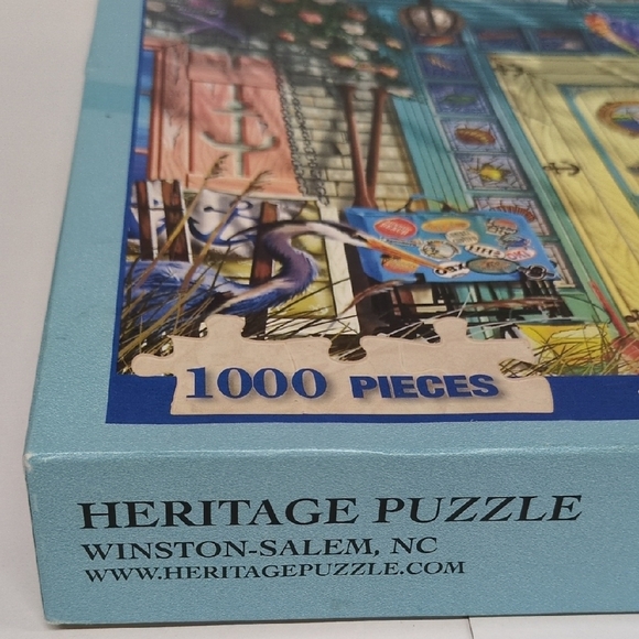 Heritage The Beach House Puzzle - Blue and Yellow - Picture 5 of 6